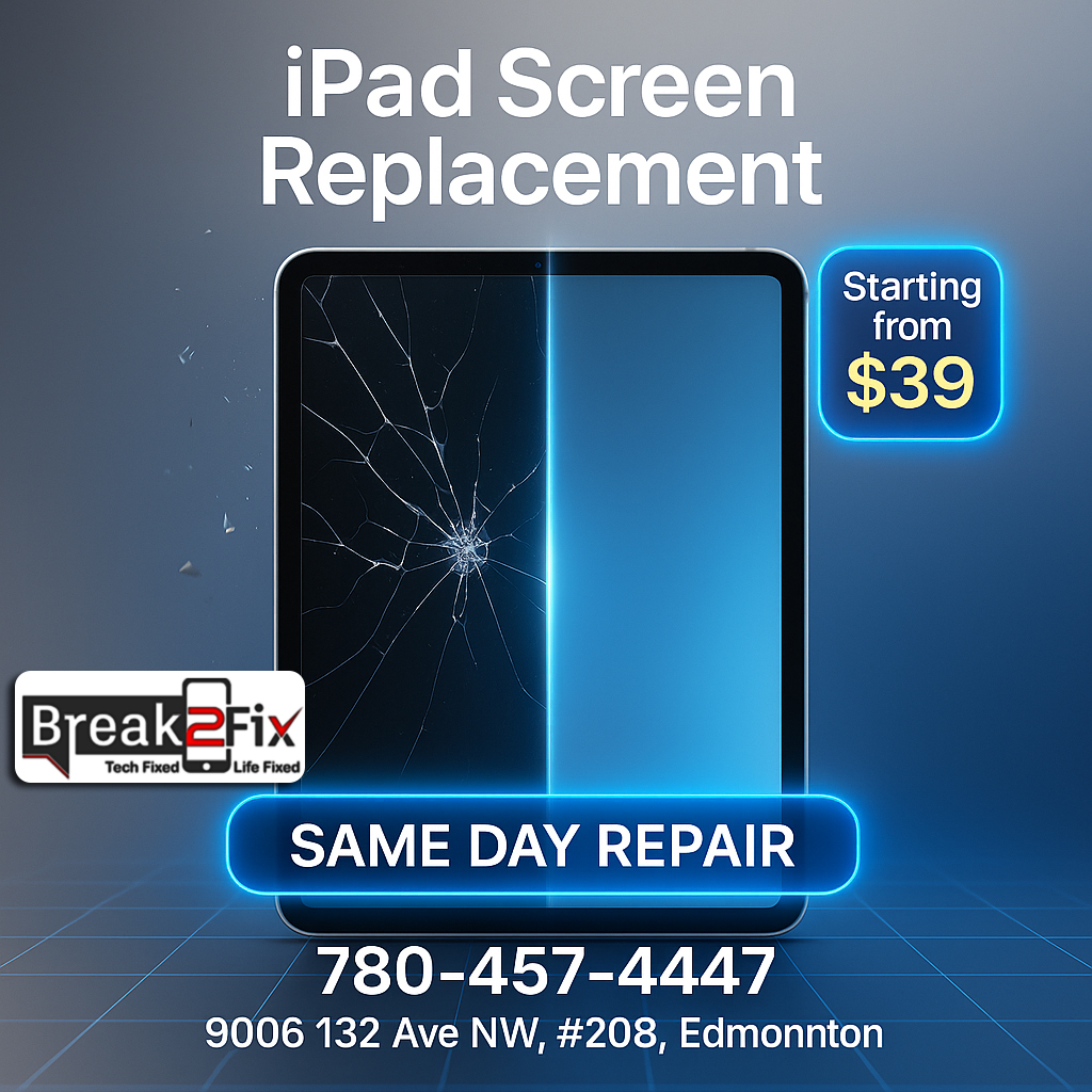 iPad Screen Replacement in Edmonton